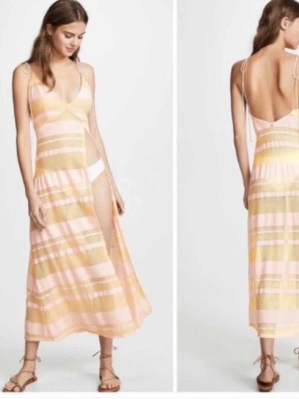 For Love and Lemons Desiree Maxi Swim Coverup